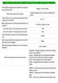 Basic Communication &lpar;RAT&rpar; Exam Test with Answers Rated A