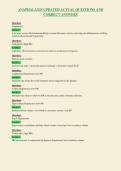 ANAPHALAXIS UPDATED ACTUAL QUESTIONS AND&NewLine;CORRECT ANSWERS