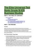2026&sol;2027 S-Tier Grade 10 IEB Business Studies Test Bank &vert; &NewLine;22&plus; Elite Scenarios&comma; Answers & Mentor Analysis