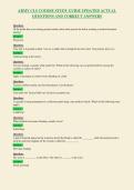 ARMY CLS COURSE STUDY GUIDE UPDATED ACTUAL&NewLine;QUESTIONS AND CORRECT ANSWERS&NewLine;