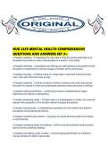NUR 2459 MENTAL HEALTH COMPREHENSIVE QUESTIONS AND ANSWERS SET A&period;pdf