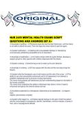 NUR 2459 MENTAL HEALTH EXAMS SCRIPT QUESTIONS AND ANSWERS SET A&period;pdf