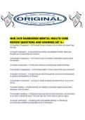 NUR 2459 RASMUSSEN MENTAL HEALTH CORE REVIEW QUESTIONS AND ANSWERS SET A&period;pdf