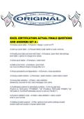 EXCEL CERTIFICATION ACTUAL FINALS QUESTIONS AND ANSWERS SET A&period;pdf