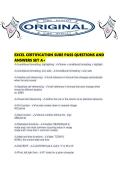 EXCEL CERTIFICATION SURE PASS QUESTIONS AND ANSWERS SET A&period;pdf