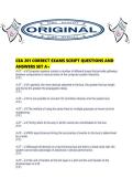 CEA 201 CORRECT EXAMS SCRIPT QUESTIONS AND ANSWERS SET A&period;pdf