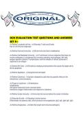 OCN EVALUATION TEST QUESTIONS AND ANSWERS SET A&period;pdf