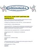 OCN ACTUAL EXAMS SCRIPT QUESTIONS AND ANSWERS SET A&period;pdf