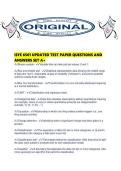 ISYE 6501 UPDATED TEST PAPER QUESTIONS AND ANSWERS SET A&period;pdf