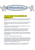 ISYE 6501 CORRECT FINALS QUESTIONS AND ANSWERS SET A&period;pdf