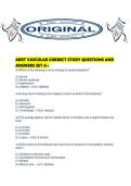ARRT VASCULAR CORRECT STUDY QUESTIONS AND ANSWERS SET A&period;pdf