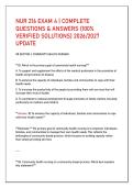 NUR 216 EXAM 4 &vert; COMPLETE&NewLine;QUESTIONS & ANSWERS &lpar;100&percnt;&NewLine;VERIFIED SOLUTIONS&rpar; 2026&sol;2027&NewLine;UPDATE