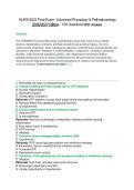 NURS 8022 Final Exam - Advanced Physiology & Pathophysiology &NewLine;2026&sol;2027 Edition - 100 Questions With  Answers 
