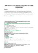 NURS 8022 Final Exam -2026&sol;2027 Edition 100 Questions With  Verified Answer