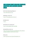ASE A1 EXAM SCRIPT UPDATED COMPLETE&NewLine;QUESTIONS AND ANSWERS GRADED&NewLine;APLUS&NewLine;