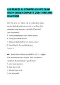 ASE BRAKES A5 COMPREHENSIVE EXAM&NewLine;STUDY GUIDE COMPLETE QUESTIONS AND&NewLine;SOLUTIONS&NewLine;