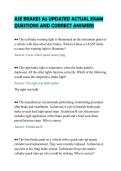 ASE BRAKES A5 UPDATED ACTUAL EXAM&NewLine;QUESTIONS AND CORRECT ANSWERS&NewLine;
