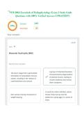 NUR 2063 Pathophysiology Exam 1&comma;2 and 3 Exam &vert;QUESTIONS & ANSWERS&vert; already graded A&plus; &lpar;COMPLETE BANK BUNDLE&rpar; UPDATED&excl;&excl;&excl;