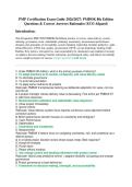 PMP Certification Exam Guide 2026&sol;2027&colon; PMBOK 8th Edition &NewLine;Questions & Correct Answers Rationales &lpar;ECO Aligned&rpar; 