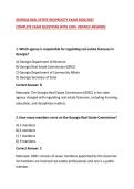 GEORGIA REAL ESTATE RECIPROCITY EXAM 2026&sol;2027&NewLine;COMPLETE EXAM QUESTIONS WITH 100&percnt; VERIFIED ANSWERS&NewLine;