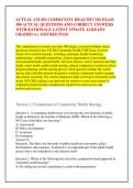 ACTUAL ATI RN COMMUNITY HEALTH CMS EXAM &NewLine;300 ACTUAL QUESTIONS AND CORRECT ANSWERS &NewLine;WITH RATIONALE LATEST UPDATE ALREADY &NewLine;GRADED A&plus; ASSURED PASS