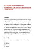 IVY TECH APHY 101 FINAL EXAM 2026&sol;2027&NewLine;COMPREHENSIVE EXAM QUESTIONS COMPLETE WITH 100&percnt; VERIFIED ANSWERS&NewLine;