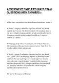 ASSESSMENT 2 NHS PATHWAYS EXAM&NewLine;QUESTIONS WITH ANSWERS &plus;