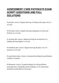 ASSESSMENT 2 NHS PATHWAYS EXAM&NewLine;SCRIPT QUESTIONS AND FULL&NewLine;SOLUTIONS