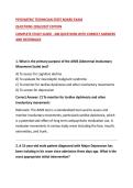 PSYCHIATRIC TECHNICIAN STATE BOARD EXAM&NewLine;QUESTIONS 2026&sol;2027 EDITION&NewLine;COMPLETE STUDY GUIDE - 200 QUESTIONS WITH CORRECT ANSWERS AND RATIONALES&NewLine;