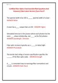 Certified Fiber Optics Final Exam&lpar;Verified Questions And &NewLine;Answers&rpar;&vert;&vert;Best Latest Version&vert;&vert;Sure Pass&excl;&excl;&excl;