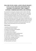 POLI 330N STUDY GUIDE &vert; LATEST UPDATE 2026&sol;2027 &vert; &NewLine;ACTUAL EXAM &vert; PRACTICE QUESTIONS AND &NewLine;ANSWERS &vert; EXAM REVIEW &vert; 100&percnt; CORRECT &NewLine;ANSWERS &vert; VERIFIED QUESTIONS AND ANSWERS&period;