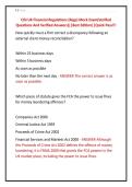 CISI UK Financial Regulations &lpar;Regs&rpar; Mock Exam&lpar;Verified &NewLine;Questions And Verified Answers&rpar;&vert;&vert;Best Edition&vert;&vert;Quick Pass&excl;&excl;&excl; 