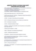 ASSISTENT DROGIST OPLEIDING EXAM SCRIPT&NewLine;QUESTIONS WITH SOLUTIONS