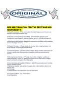 ARM 400 EVALUATION PRACTICE QUESTIONS AND ANSWERS SET A&period;pdf