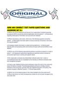 ARM 400 CORRECT TEST PAPER QUESTIONS AND ANSWERS SET A&period;pdf