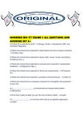 HONDROS BIO 117 EXAMS 3 ALL QUESTIONS AND ANSWERS SET A&period;pdf