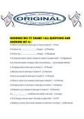 HONDROS BIO 117 EXAMS 1 ALL QUESTIONS AND ANSWERS SET A&period;pdf