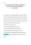 ATLS POST TEST 2026&vert;COMPLETE&NewLine;EXAM SET WITH VERIFIED&NewLine;ANSWERS