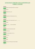AST 101 EXAM 1 UPDATED ACTUAL QUESTIONS AND&NewLine;CORRECT ANSWERS&NewLine;