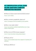 AST CERTIFICATION ACTUAL EXAM&NewLine;SOLVED QUESTIONS COMPLETE&NewLine;PREPARATION RESOURCE&NewLine;