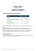 WGU C957 Applied Algebra Complete 2026 Bundle &vert; Pre-Assessment &plus; OA Practice Exam &vert; 140 Questions&comma; Correct Answers&comma; Rationales&comma; Graphs & Formula Sheet&period;