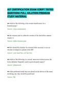 AST CERTIFICATION EXAM SCRIPT TESTED&NewLine;QUESTIONS FULL SOLUTION PREMIUM&NewLine;STUDY MATERIAL&NewLine;