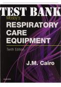 Test Bank For Mosby's Respiratory Care Equipment&comma; 10th Edition by J&period; M&period; Cairo &lpar;ALL CHAPTERS COVERED&rpar;