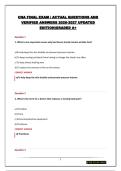 CNA FINAL EXAM &vert; ACTUAL QUESTIONS AND VERIFIED ANSWERS 2026-2027 UPDATED EDITION&vert;GRADED A&plus;