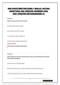 CNA STATE WRITTEN EXAM &plus; SKILLS &vert; ACTUAL QUESTIONS AND VERIFIED ANSWERS 2026-2027 UPDATED EDITION&vert;GRADED A&plus;