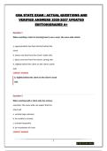 CNA STATE EXAM &vert; ACTUAL QUESTIONS AND VERIFIED ANSWERS 2026-2027 UPDATED EDITION&vert;GRADED A&plus;