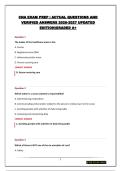 CNA EXAM PREP &vert; ACTUAL QUESTIONS AND VERIFIED ANSWERS 2026-2027 UPDATED EDITION&vert;GRADED A&plus;