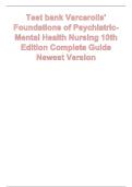 Test Bank For Varcarolis' Foundations of Psychiatric-Mental Health Nursing&comma; 10th Edition By Margaret Jordan Halter
