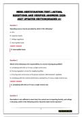NERC CERTIFICATION TEST &vert; ACTUAL QUESTIONS AND VERIFIED ANSWERS 2026-2027 UPDATED EDITION&vert;GRADED A&plus;