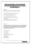 NERC RC EXAM PREP &vert; ACTUAL QUESTIONS AND VERIFIED ANSWERS 2026-2027 UPDATED EDITION&vert;GRADED A&plus;